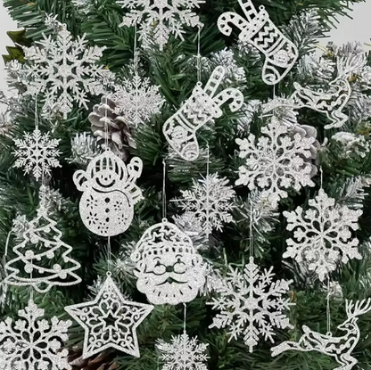 Glittering Christmas Tree Ornaments